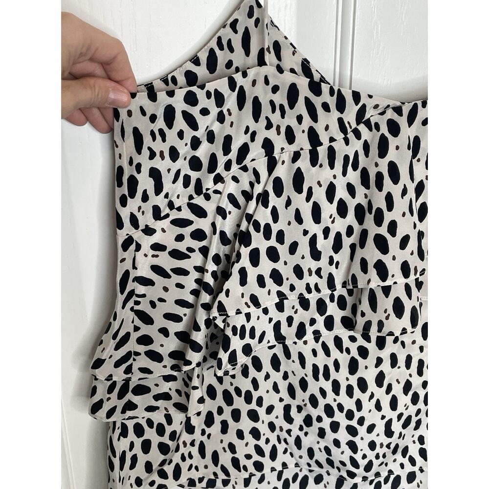 NWT J. Crew Women's 100% Silk Tiered Cami Sz 2 Leopard Strap Boho Feminine City - Picture 6 of 12